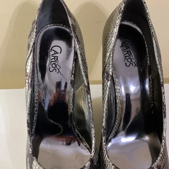 👠 Carlos by Carlos Santana snake
print wedges👠 - Picture 6 of 7